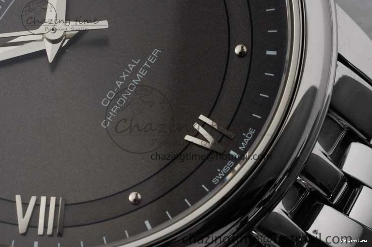 0123 De Ville SS DIWF 1:1 Best Edition Gray Dial SS Markers on SS Bracelet MIYOTA FlexibleFit 7851